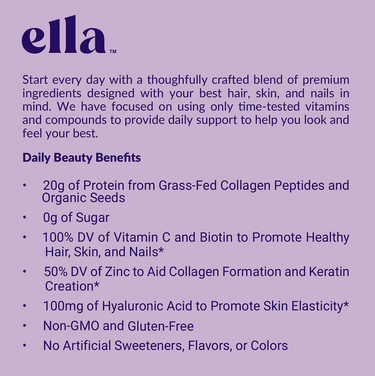 Chocolate Beauty Protein Powder | Ella